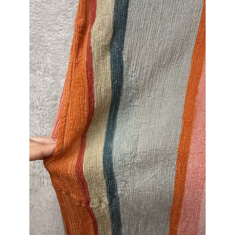 Soft Surroundings Aruba Caftan Beaded Embroidered Maxi Dress Colorfull Rainbow L - Picture 7 of 10